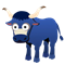 Blauwe koe pak