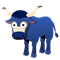 Mucca blu pacchetto